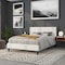 Flash Furniture Bedford Headboard, Queen, White Fabric HG-HB1704-Q-W-GG - alternate 2